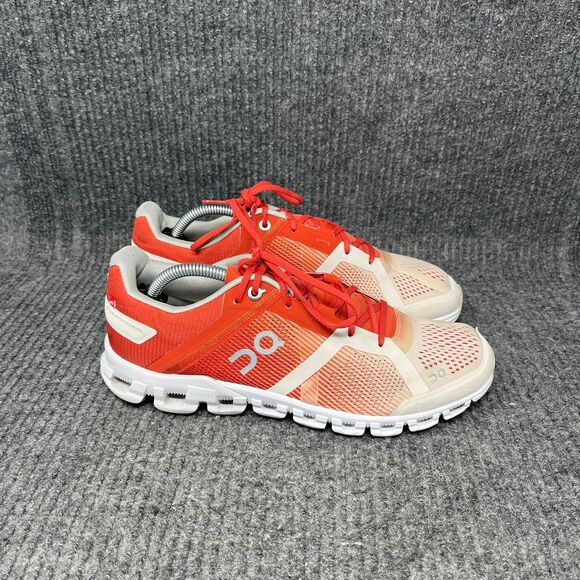On Cloud Cloudflow Rust Rose Orange White Athletic Running Shoes Women’s Sz 7.5 - Picture 1 of 10